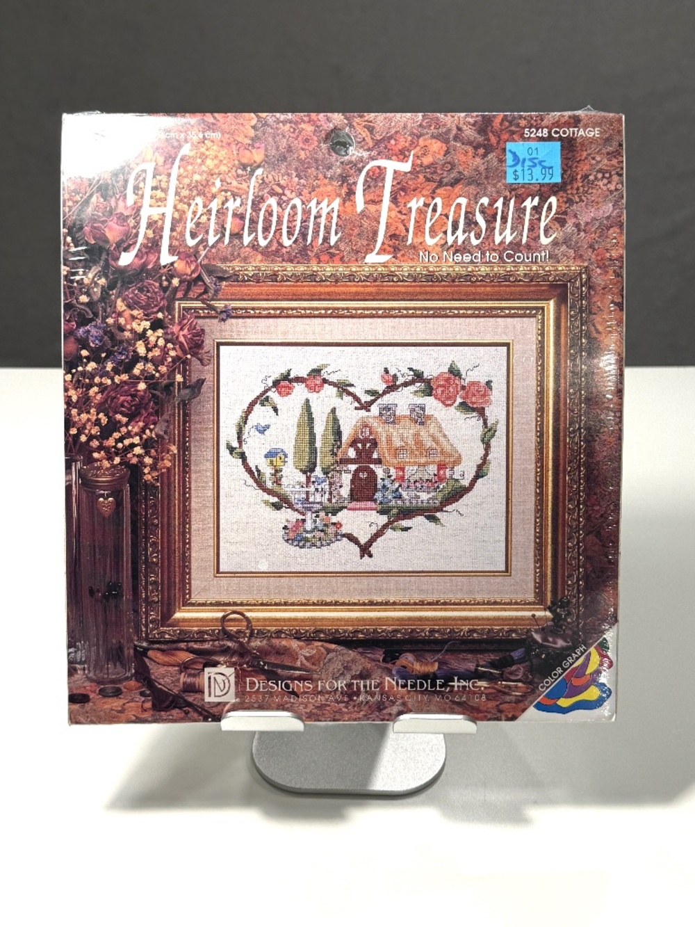 Vintage Heirloom Treasure Cross Stitch Kit 5248 Cottage